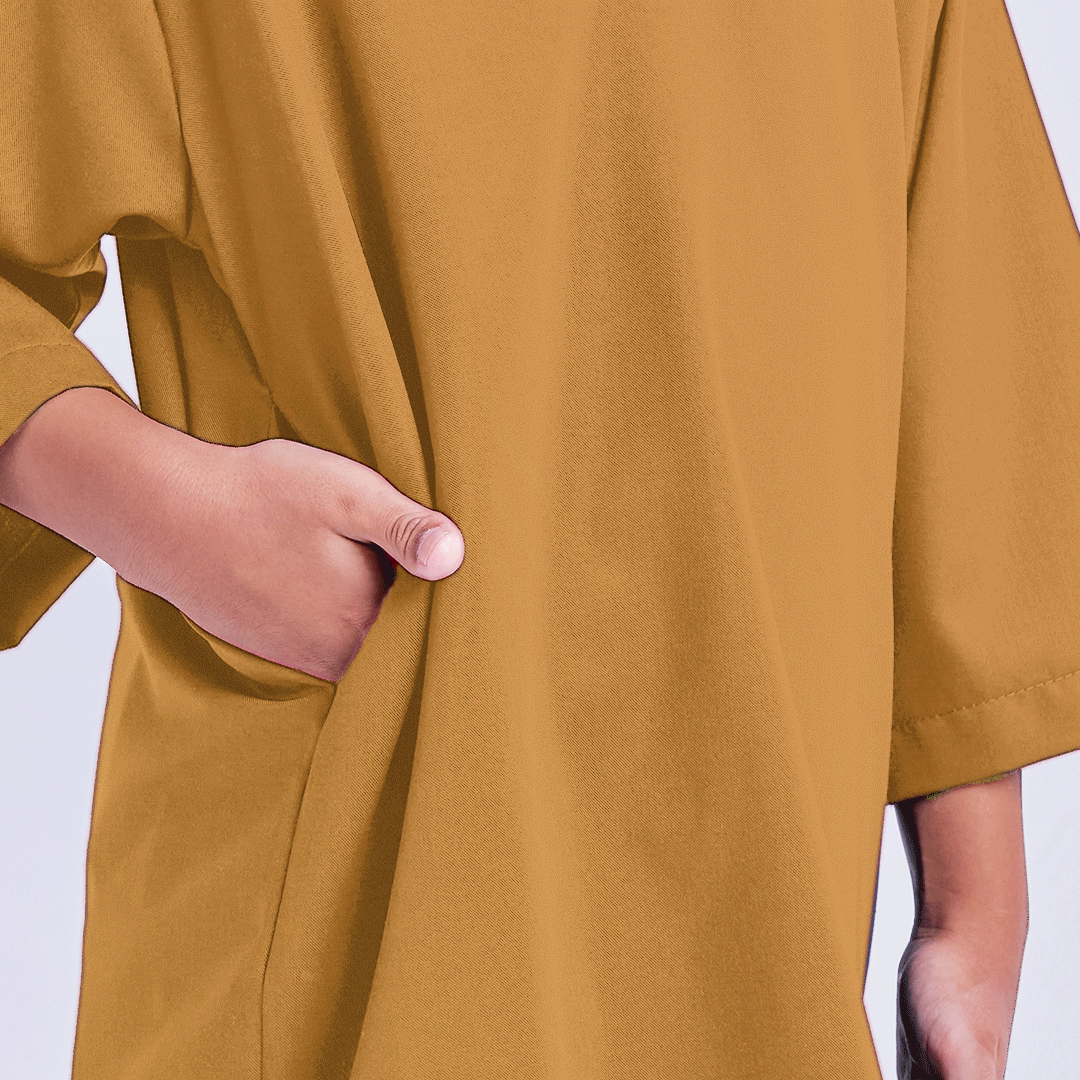 Surra_Kurta-Kids_light yellow brown 4