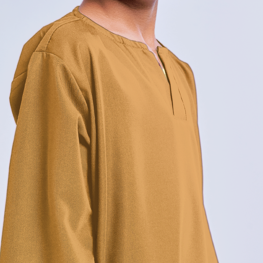Surra_Kurta-Kids_light yellow brown 3