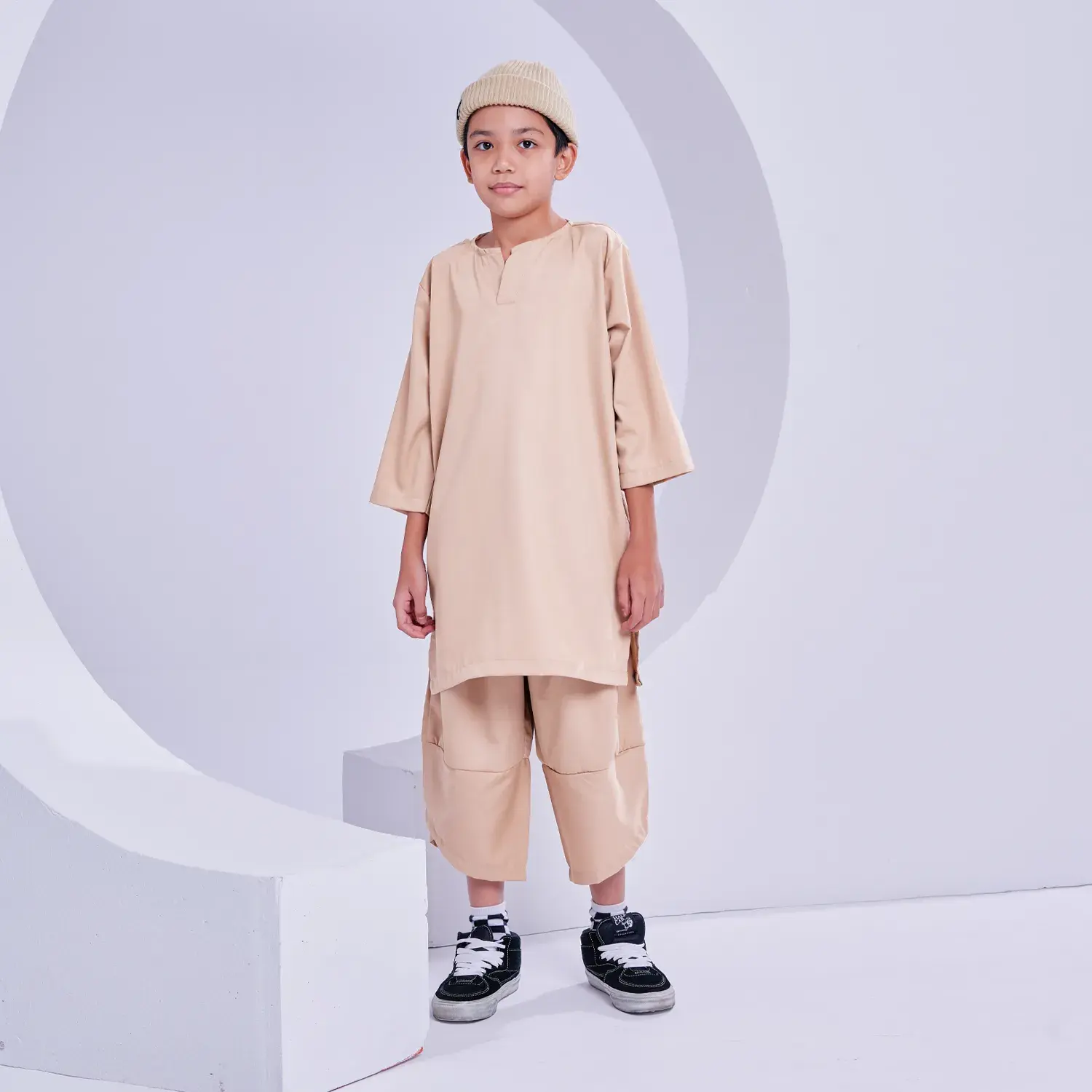 Surra_Kurta-Kids_dark_cream_1