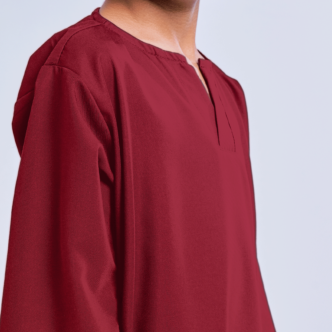 Surra_Kurta-Kids_maroon_3