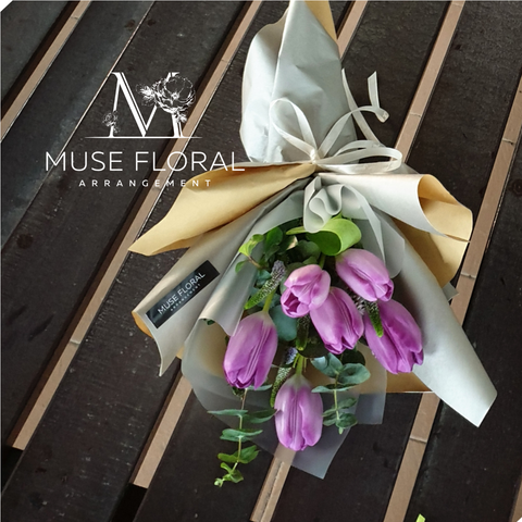 Muse Floral Purple Tulips  Bouquet.png
