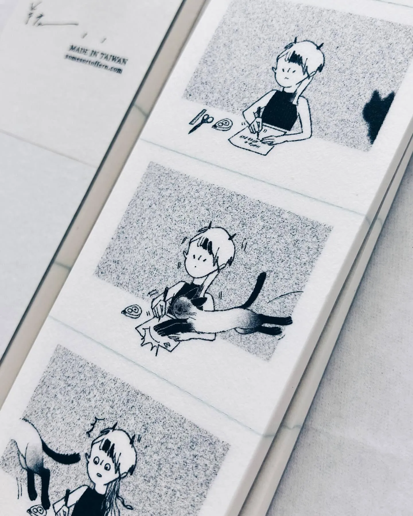 羊君 手帳 拼貼 便簽本 撕線 寫錯字 貓 搗蛋 6