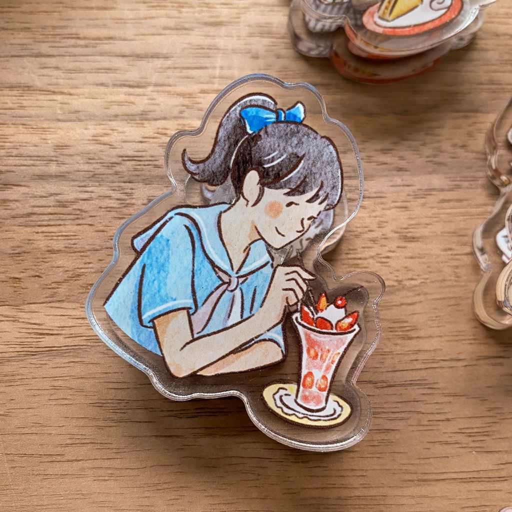 壓克力夾_喫茶女子盲抽包_08