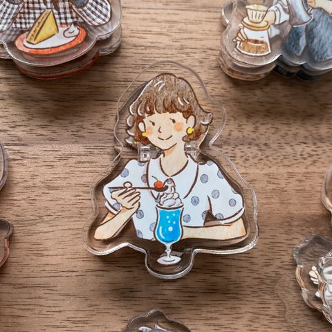壓克力夾_喫茶女子盲抽包_03