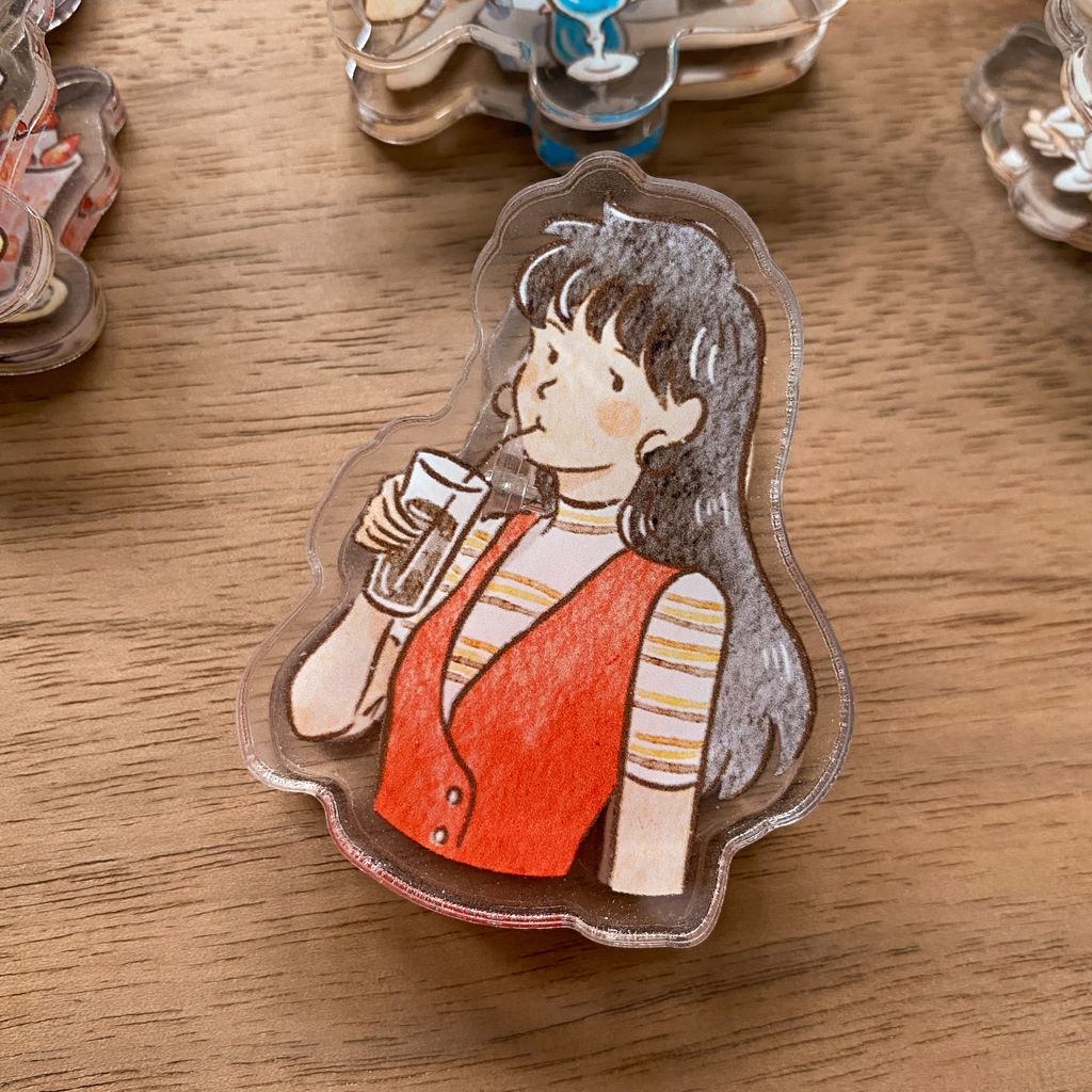 壓克力夾_喫茶女子盲抽包_07
