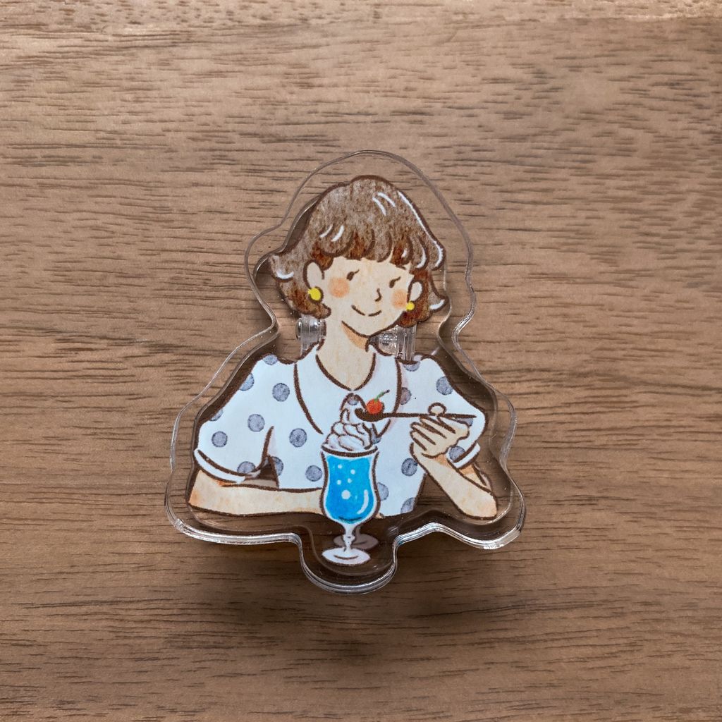 壓克力夾_喫茶女子盲抽包_10