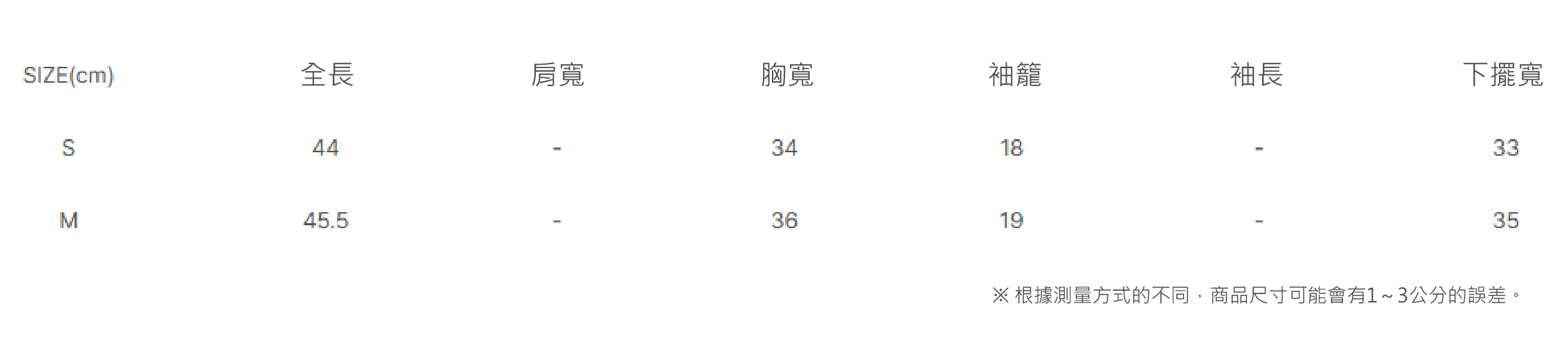 尺寸