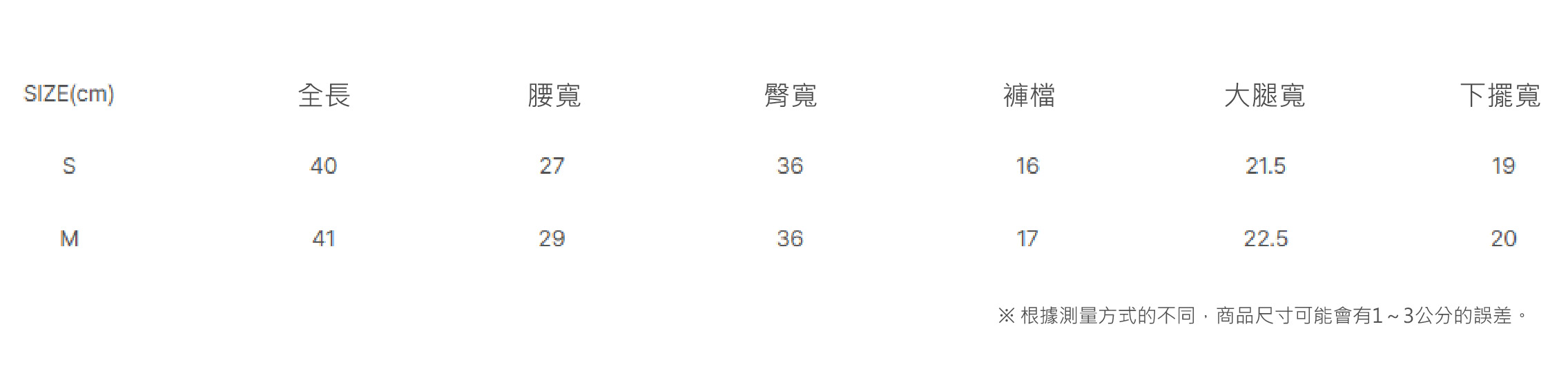 尺寸