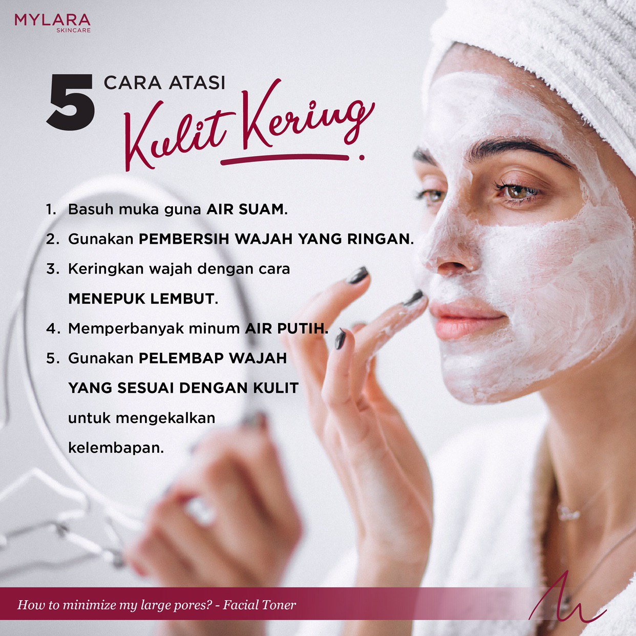 5 Cara Atasi Kulit Kering Mylara Skincare