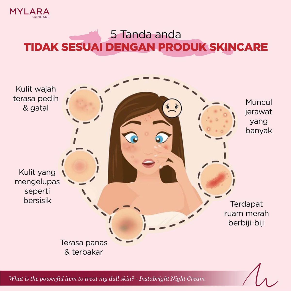 5 Tanda Anda Tidak Sesuai Dengan Produk Skincare Mylara Skincare