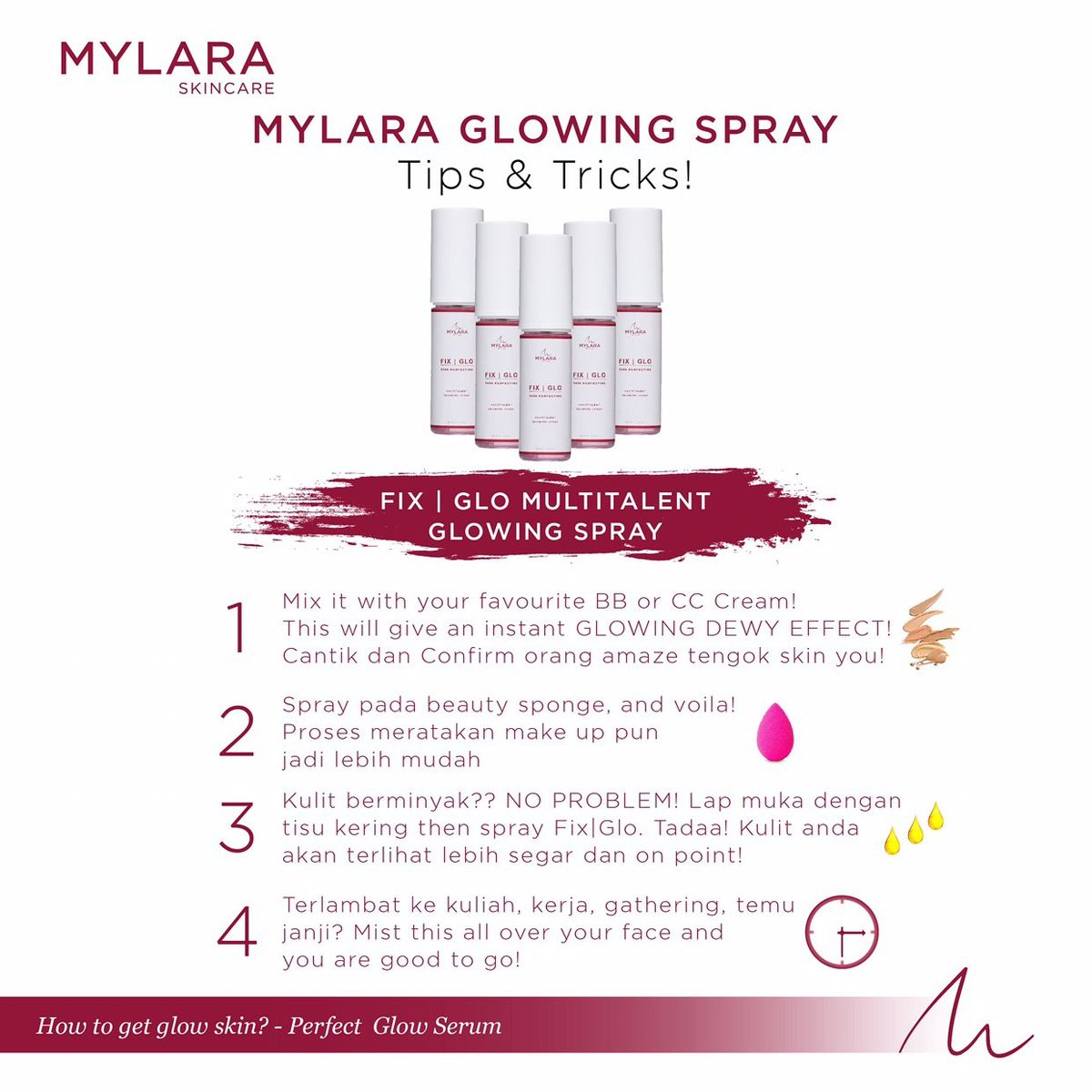 MYLARA GLOWING SPRAY TIPS & TRICKS!!