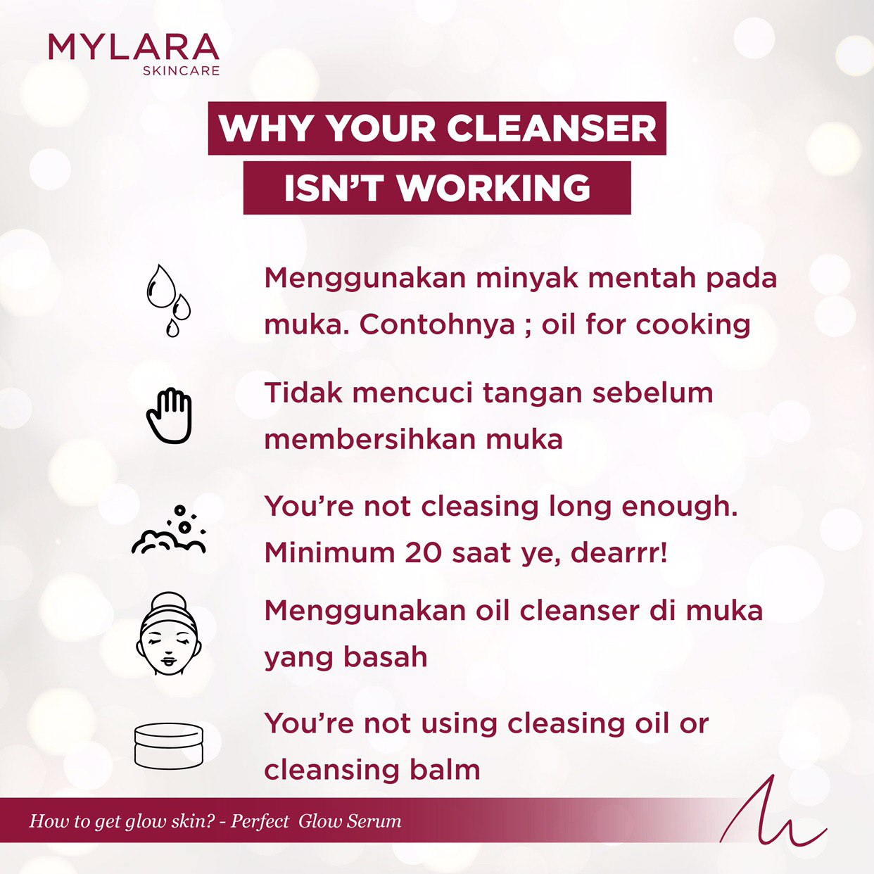 WHY YOUR CLEANSER ISN'T WORKING - MYLARA Skincare