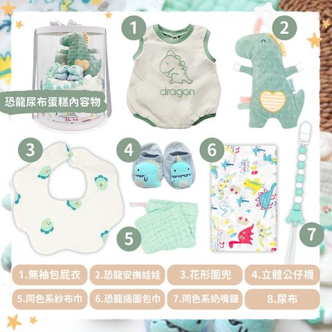 A01-28恐龍尿布蛋糕內容圖+字