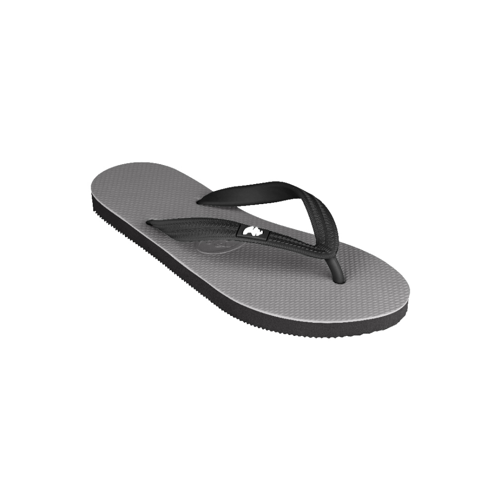 Fipper Slipper Walker Rubber for Men in Grey / Black