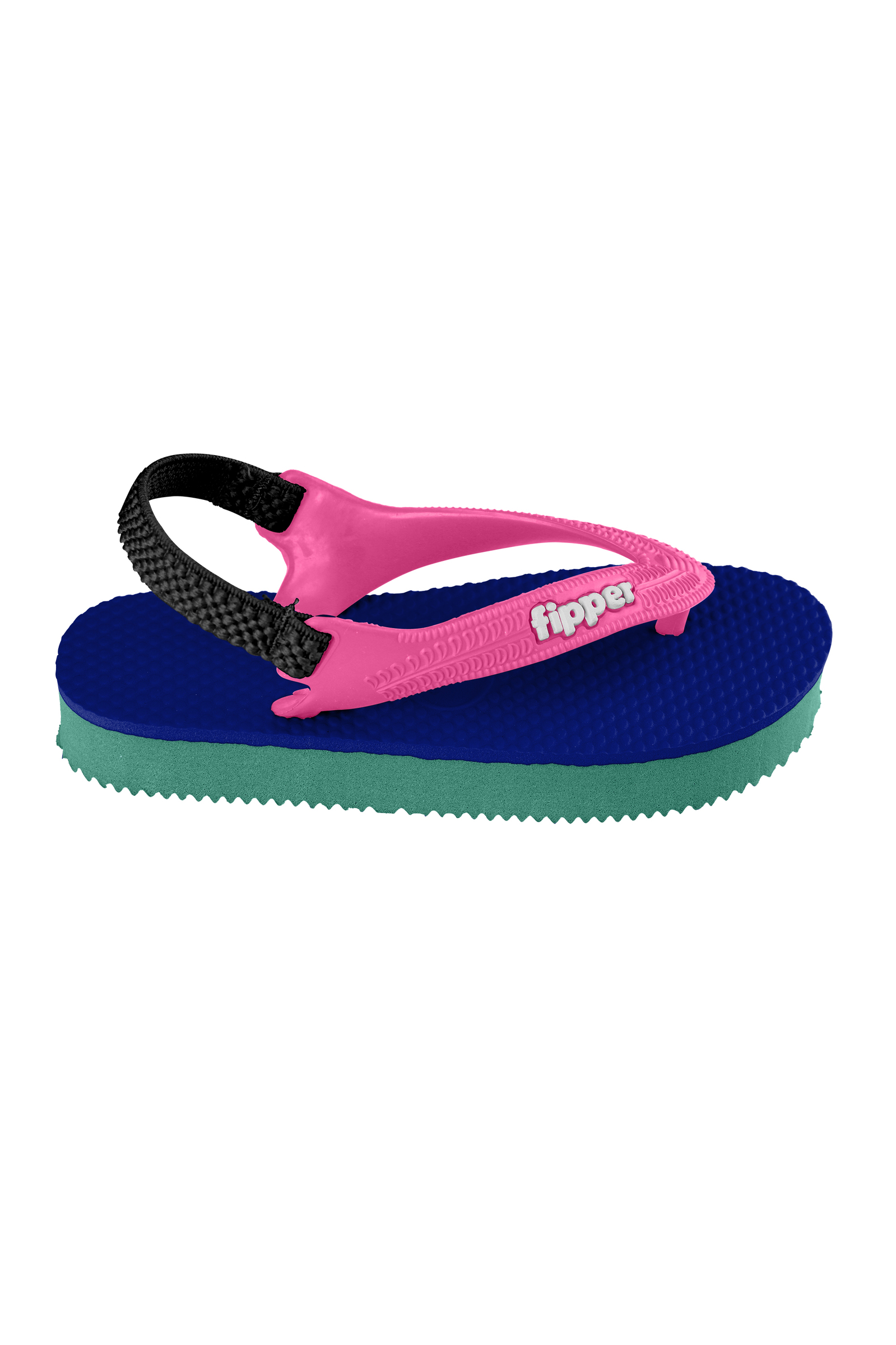 Fipper Todd's Rubber for Toddler in Navy / Green (Holiday) / Pink