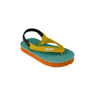 Fipper Todd's Rubber for Toddler in Green (Genoa) / Orange / Yellow