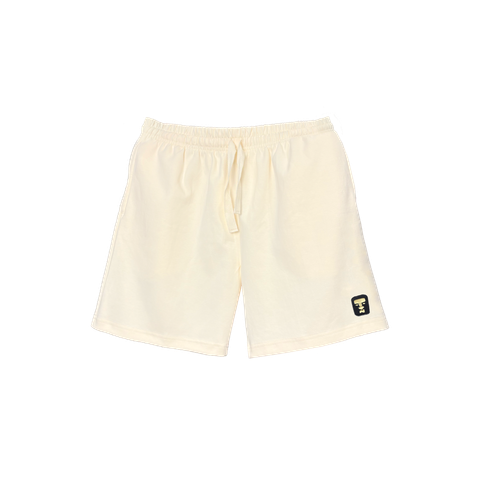 beige shorts embr