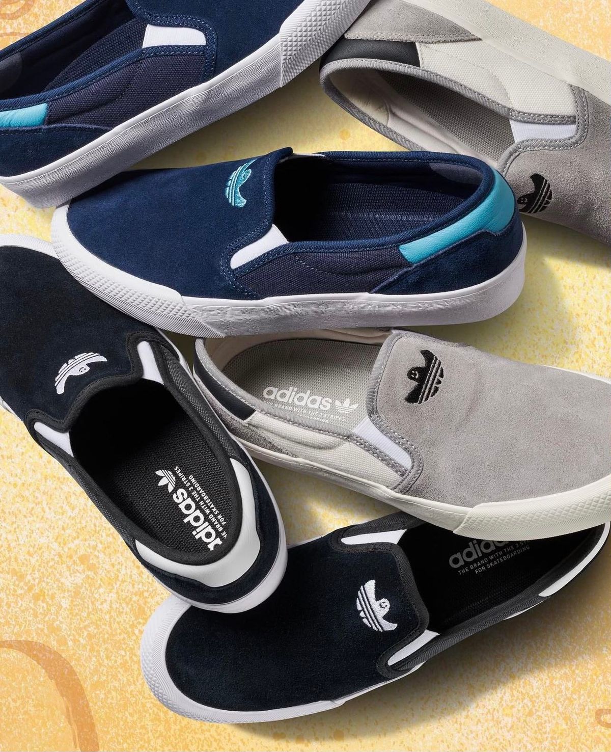 Mark Gonzales Adds A Duo Of Slip-On Silhouettes To The adidas Shmoofoil Collection