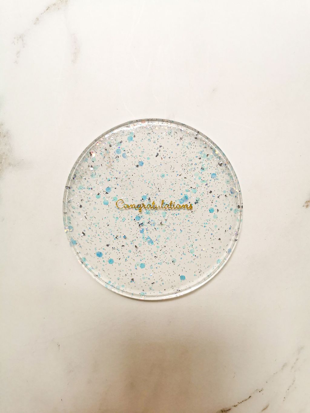 Blue foil powder
