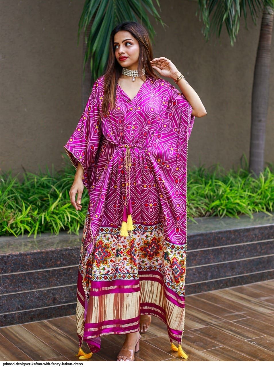 printed-designer-kaftan-with-fancy-latkan-dress-6813