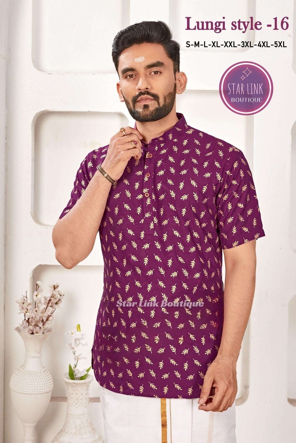sangeet-lungi-style-vol-16-rayon-gold-print-mens-wear-short-kurta-0-2025-01-07_12_10_07