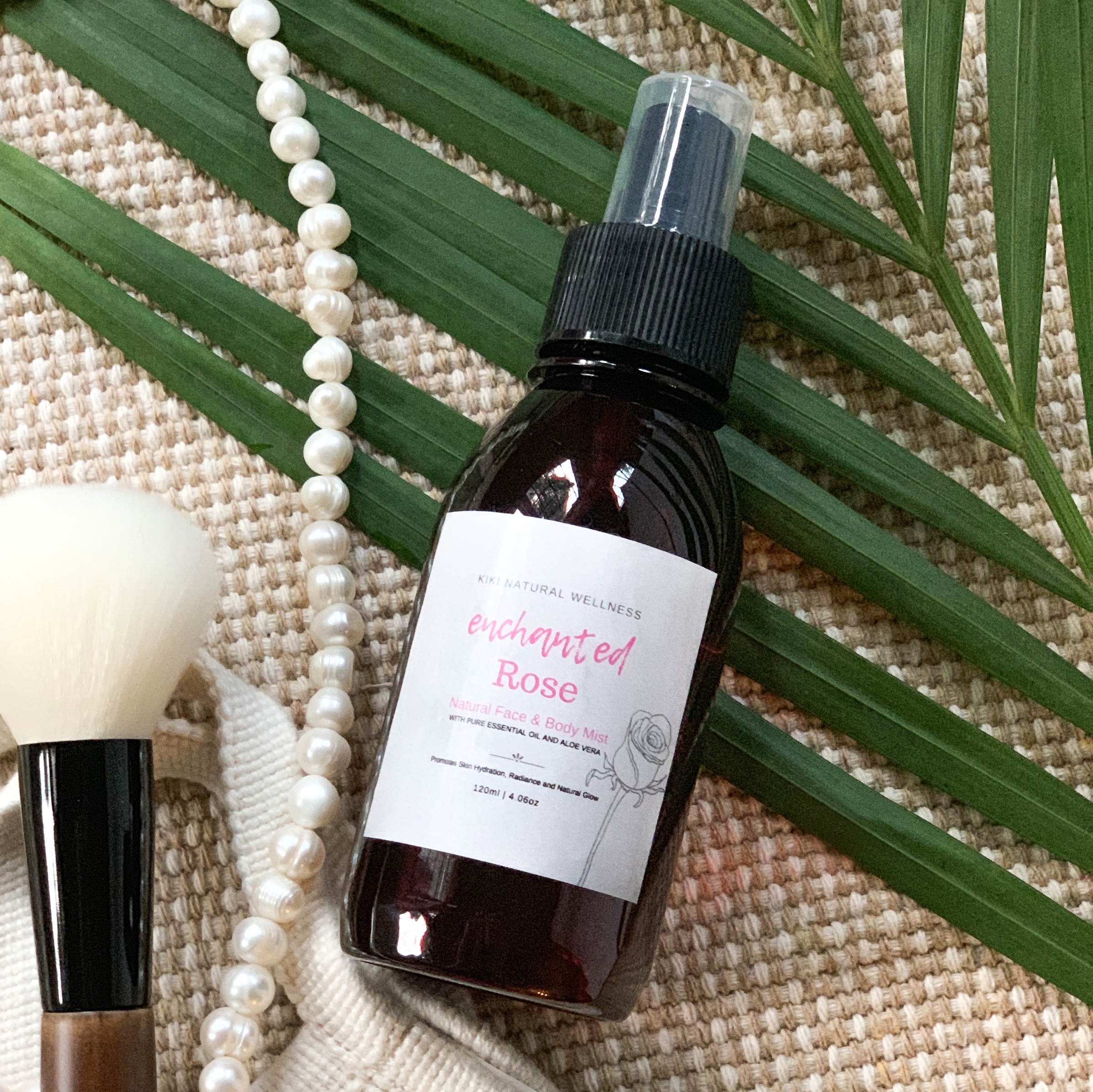 Enchanted Rose Natural Face and Body Mist, 120ml Kiki Natural Wellness