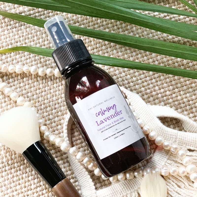 Calming Lavender Natural Face and Body Mist, 120ml. Kiki Natural Wellness