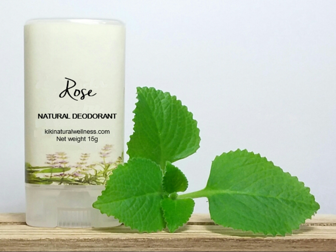 Rose Natural Deodorant, 15g Kiki Natural Wellness