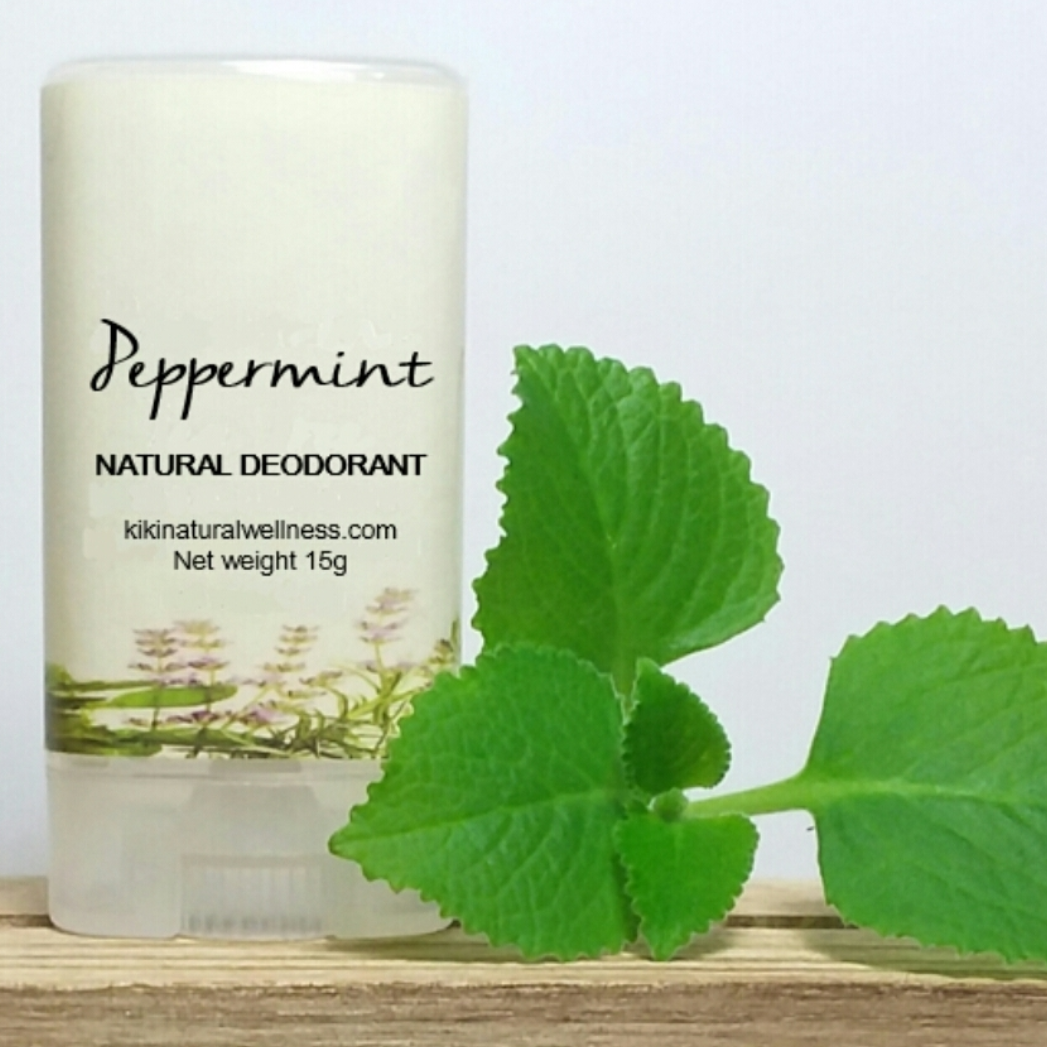Peppermint Natural Deodorant, 15g Kiki Natural Wellness