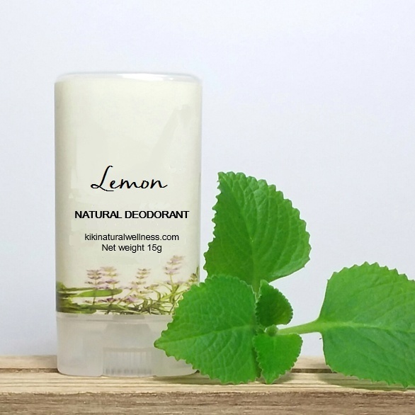 Lemon Natural Deodorant, 15g Kiki Natural Wellness