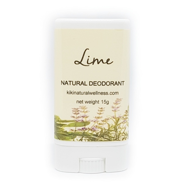 Lime Natural Deodorant, 15g Kiki Natural Wellness