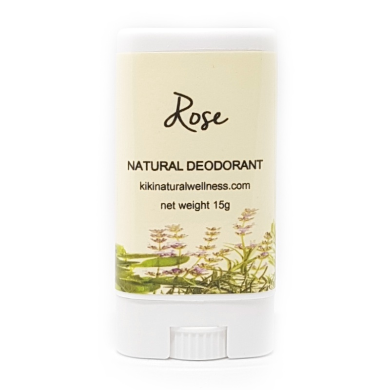 Rose Natural Deodorant, 15g Kiki Natural Wellness
