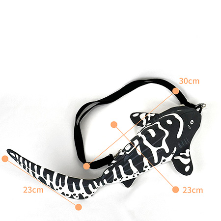 Zebra Shark Jr.造型肩背包