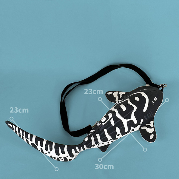 whale shark shoulder bag Zebra Shark Jr.造型肩背包