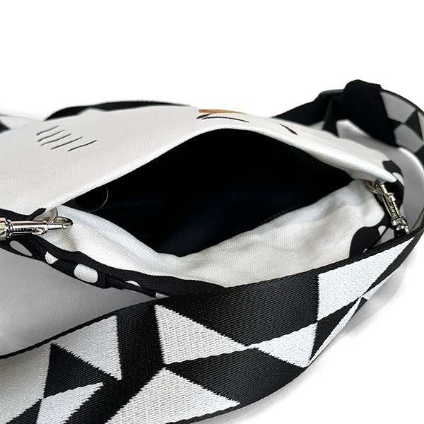 黑白魟造型肩背包