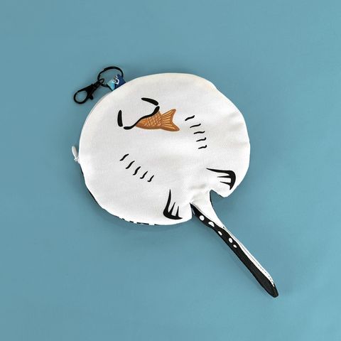 黑白魟造型零錢包