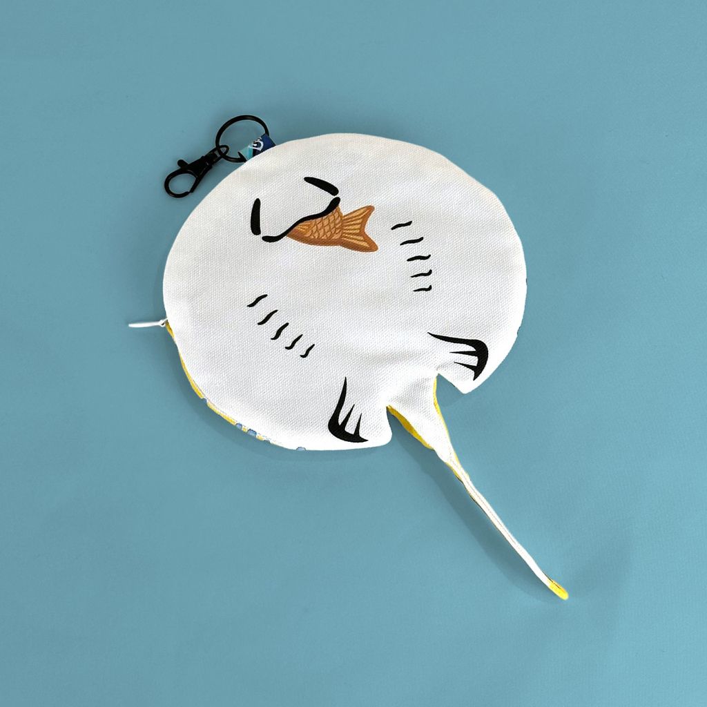 藍斑條尾魟造型零錢包