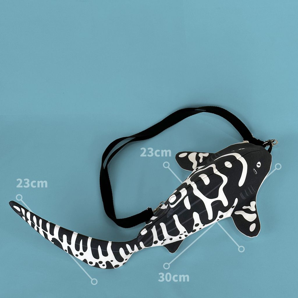 Zebra Shark Jr.造型肩背包
