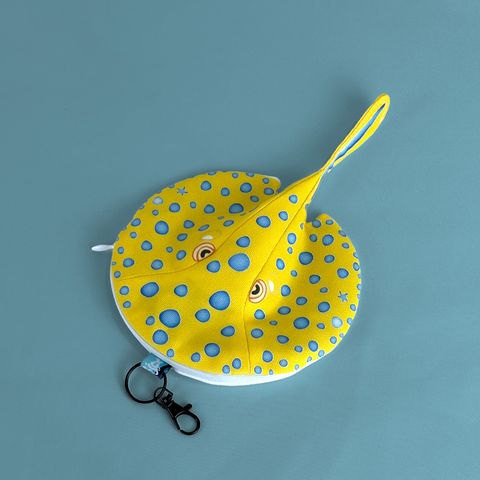 藍斑條尾魟造型零錢包