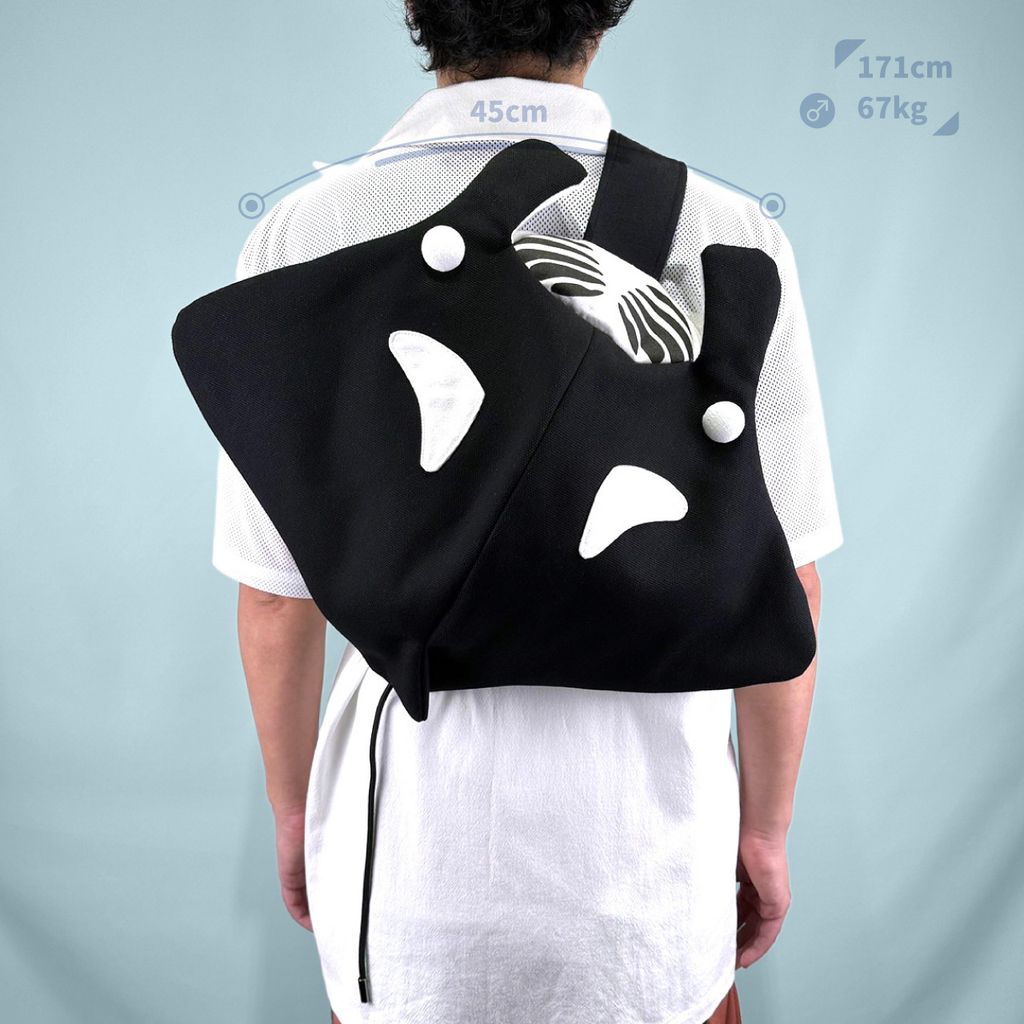 鬼蝠魟造型肩背包