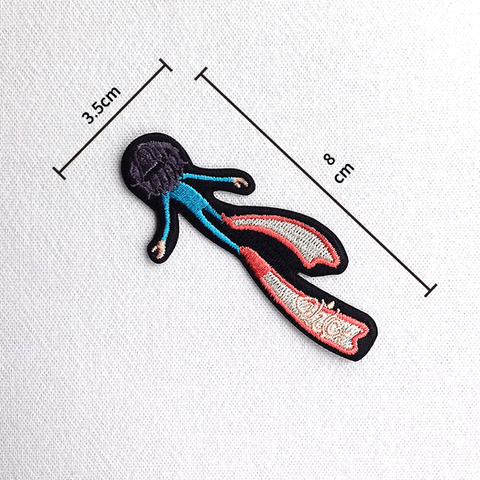 自由潛水者造型貼布繡