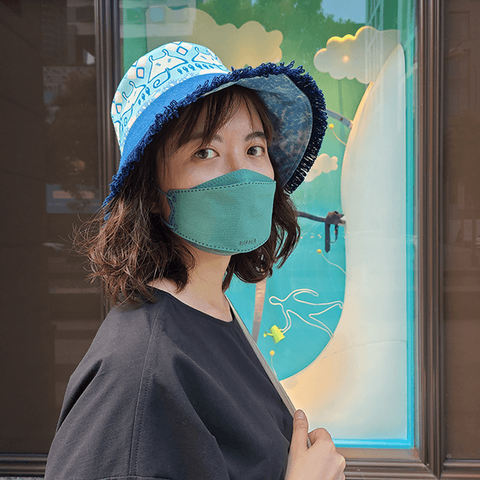 魟魚印花漁夫帽