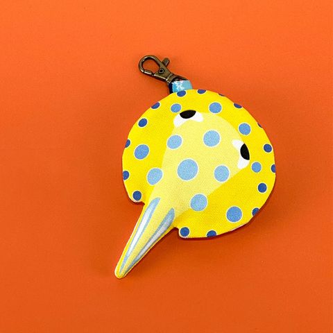 藍斑條尾魟造型零錢包