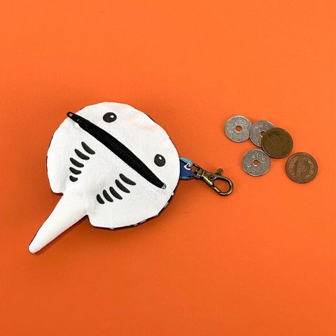 黑白魟造型零錢包