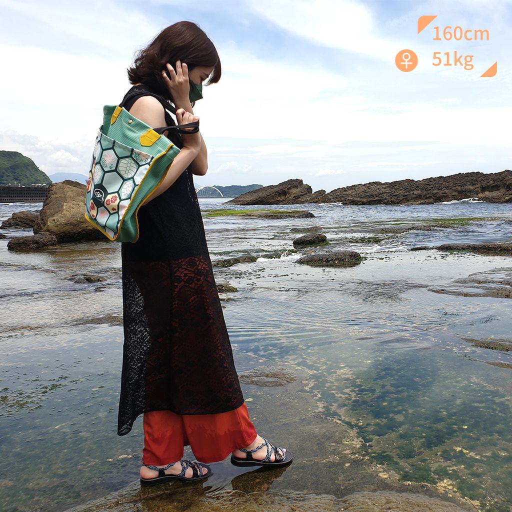 海龜印花手提袋