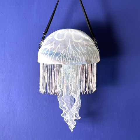 水母造型肩背包