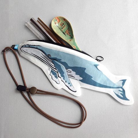 大翅鯨造型餐具袋