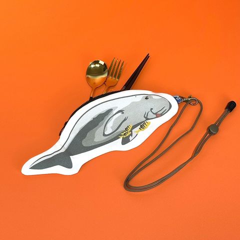 儒艮造型餐具袋