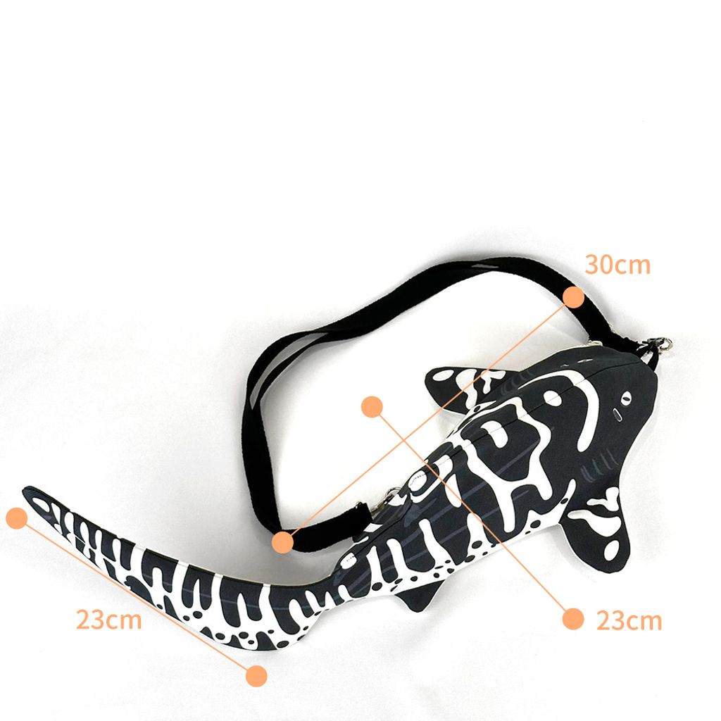 Zebra Shark Jr.造型肩背包