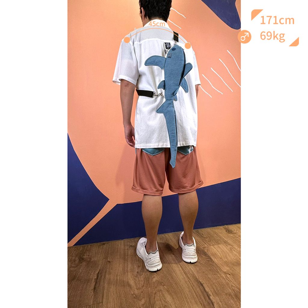 長尾鯊造型肩背包